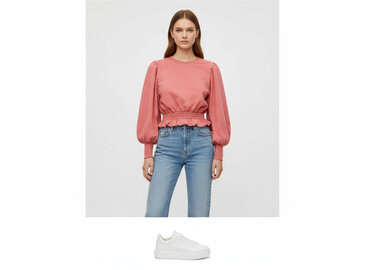 zara bluzki z bufiastymi rękawami: Zara, Жіноча блуза, розмір S