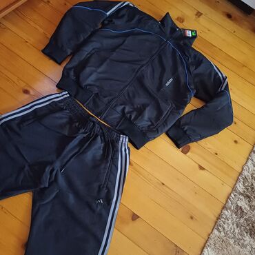 Trenerke: Komplet, 2XL (EU 56), 3XL (EU 58), XL (EU 54), Adidas, bоја - Crna, Mikrofiber — 7