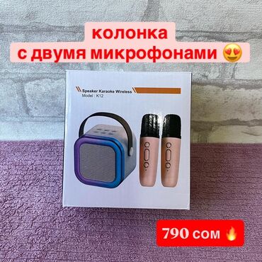 акустические системы 3.1 с пультом ду: Портативная караоке-колонка с двумя беспроводными микрофонами —