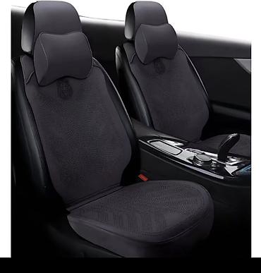 w211 e55 amg kompressor: Чехлы Алькантара, С подушкой, цвет - Черный, Новый, Самовывоз — 2