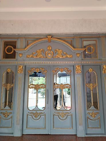 крем: Klassik dizaynlı daxili/interyer qapılar və dekorativ panel dəsti - — 7