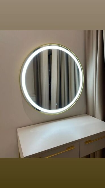 гримерное зеркало: Зеркала в лофт стиле алюминиевой раме подсветка и без подсветка