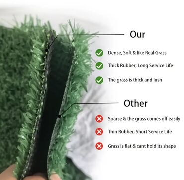 Süni güllər: Süni qazon, kovralit, dekor — Green_Layn 🌱 Süni qazon – Təbii görünüş — 27