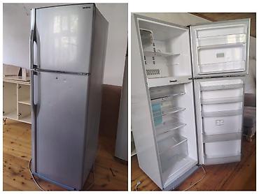 Soyuducu – evdən satılır - Ölçü: 170 x 60 sm - Rəng: gümüşü (inox) -