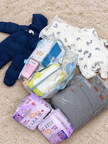 подгузники yokobaby: Набор для новорождённого и мамы (сумка в роддом) Состав по фото: - — 2