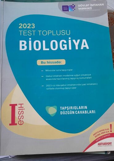 az dili test toplusu 1 ci hisse 2019: Biologiya dim test toplusu 1 və 2ci hissə