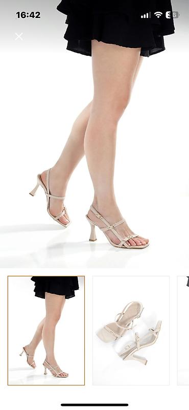 Basanoşka və səndəllər: Aldo, Ölçü: 38, rəng - Bej, Yeni — 4