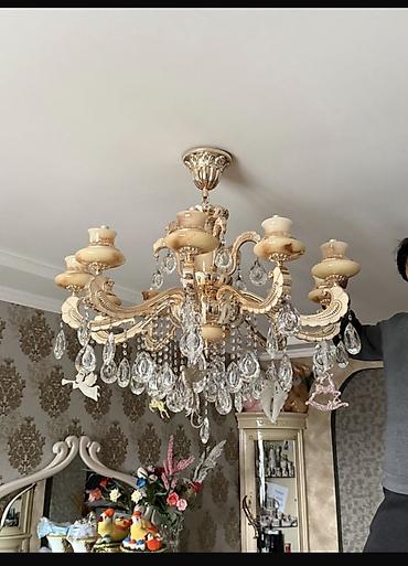 Ev üçün dekor: Çılçıraq, 10 və daha çox lampa, Metal — 2