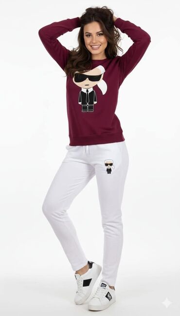 Gornji i donji deo: Komplet trenerka – udobna, moderna i izrađena od kvalitetnog pamuka — 17