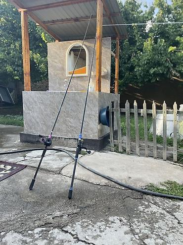 водный техника: Набор для рыбалки (спиннинги + оснастка) Состав: - Два спиннинга с — 6