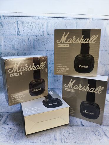 беспроводные: Полноразмерные, Marshall, Новый, Беспроводные (Bluetooth), Для детей