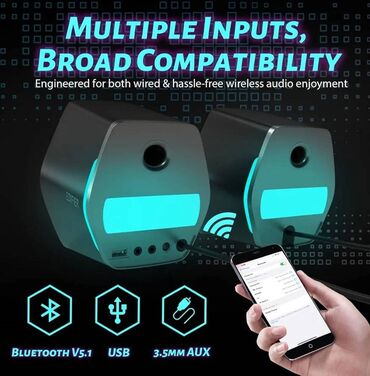 Dinamiklər və kolonkalar: Edifier G2000 Black – Kompakt 2.0 RGB Oyun və Multimedia Dinamikləri — 9