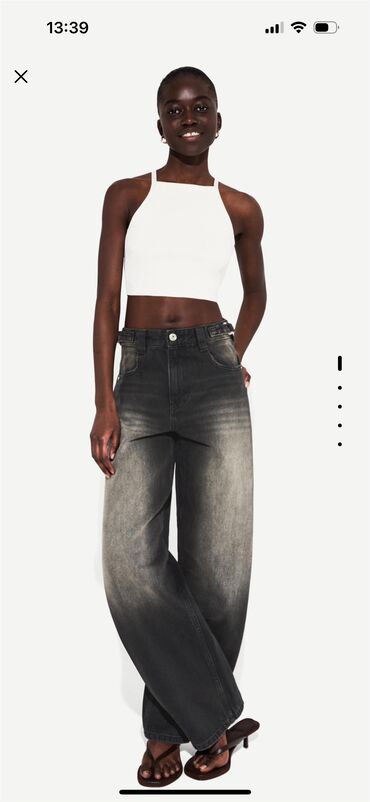 baggy geyim: Джинсы, Bershka, 2XS (EU 32), цвет - Черный
