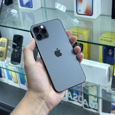 kreditlə işlənmiş telefonlar: IPhone 12 Pro, 128 GB, Graphite, Zəmanət, Simsiz şarj, Face ID