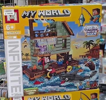 Uşaqlar üçün 744 hissədən ibarət Leqo-kanstruktor My-World.Digər