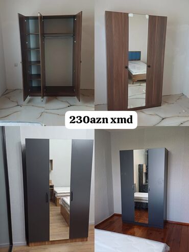 Dolablar: Yeni, 3 qapılı Düz dolab, Şifonyer