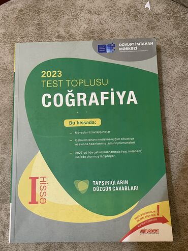 1 ci hissə coğrafiya toplu yeni nəşrdir işlənməyib təzə alınıb