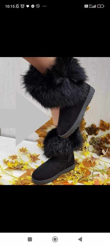 cizme jenny fairy: Ugg boots, color - Black, 40