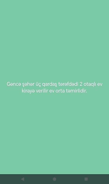 lokbatanda kiraye: Gəncə şəhəri, Üç Qardaş tərəfi – 2 otaqlı kirayə mənzil — 1