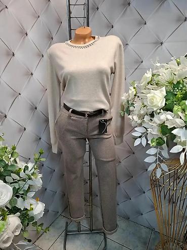 minduse za devojcice: Ženska elegantna bluza sa dugim rukavima i ukrasnim — 1