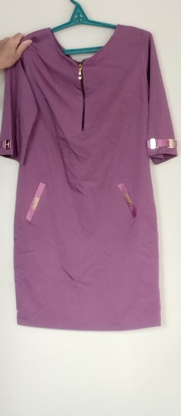 elektrik qadın ətəkləri: Gündəlik don, Midi, 3XL (EU 46)