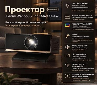Проектор Xiaomi Wanbo X7 PRO MAX Global превращает гостиную в домашний