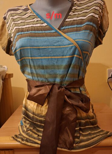 helanke sa visokim strukom: S (EU 36), Stripes, color - Multicolored