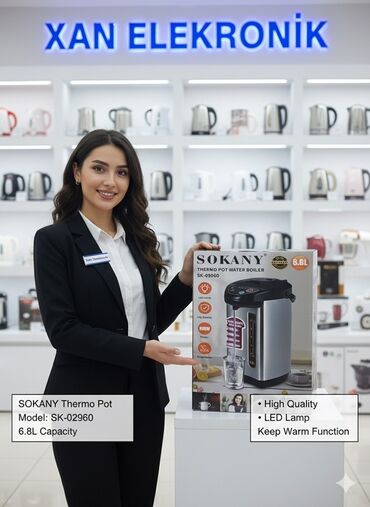 Aspiratorlar: Termopot Sokany, 7 l, Yeni, Ödənişli çatdırılma