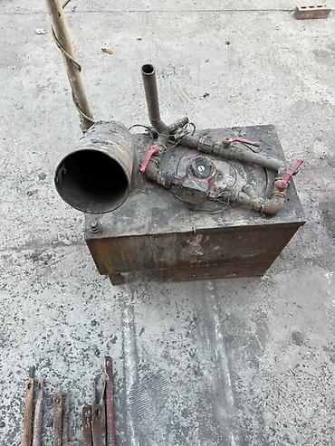 бак алам: Твердотопливная печь-буржуйка с водяным контуром - Материал: сталь — 5