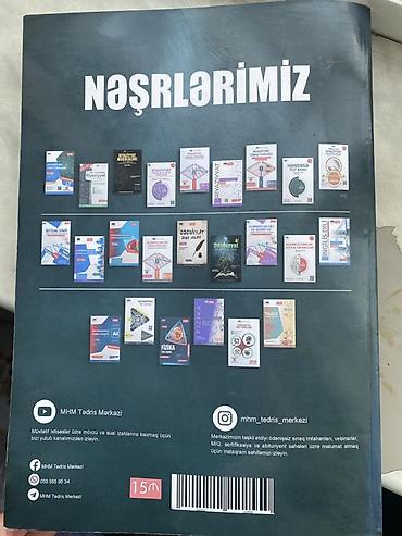 dərs kitabları: Təcili satılır, içi təmizdir. MHM Tədris Mərkəzinin “Ədəbiyyat Test — 1