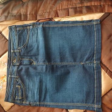 jeans: Cins ətək london bredi - Material: klassik denim (cins), elastiklik — 1