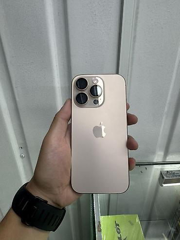манас телефон: IPhone 16 Pro, Б/у, 256 ГБ, Desert Titanium, Защитное стекло, Коробка, Чехол, 90 % — 1