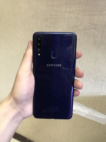 телефон флай 501: Samsung A20s, 32 ГБ, цвет - Синий, Две SIM карты