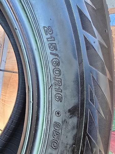 Шины: Шины 215 / 60 / R 16, Зима, Б/у, 1 шт, Легковые, Япония, Bridgestone — 2
