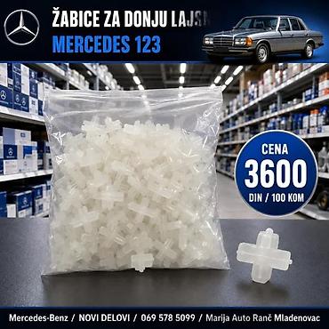 Lajsne: MERCEDES 123 ŽABICE ZA LAJSNE 100KOMADA | Zabice lajsne mercedes 123 — 4