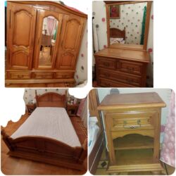 б у кухонная мебель: Двуспальная кровать, Шкаф, Трюмо, 2 тумбы, Б/у