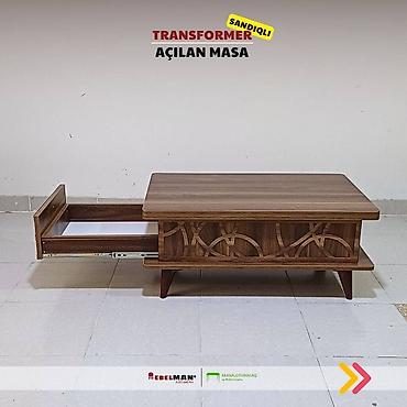 Masalar: Jurnal masası, Yeni, Transformer, Laminat, Dördbucaq masa — 5