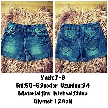 Yash:7-8 Eni:50-62geder Uzunluq:24 Material:jins Istehsal:China lalafo.az -da Yash:7-8 Eni:50-62geder Uzunluq:24 Material:jins Istehsal:China