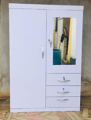 dekor odun: Yeni, 2 qapılı, Güzgülü, Ağ, Açılan, Düz dolab — 4