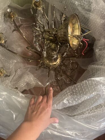 lan кабель: Çılçıraq, 10 və daha çox lampa, Metal
