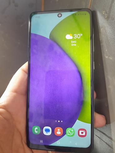 samsung galaxy 7: Samsung Galaxy A52, 128 GB, rəng - Qara, Barmaq izi — 1