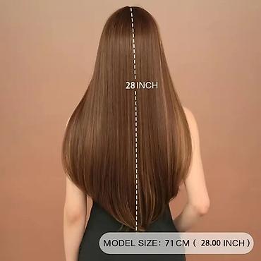 Perike i klipse: Perika sa šiškama – duge frizure u više boja - Stilovi: ravna ekstra — 7