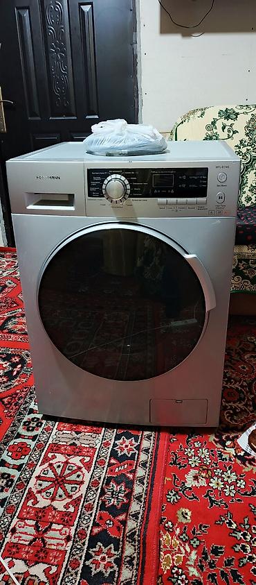 2 antenli modem: Hoffmann WFL-8114S paltaryuyan maşın - Ön yükləməli, gümüş rəngli — 1