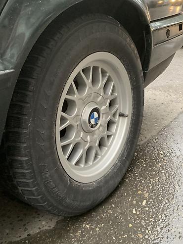 Disk təkərlər: BMW orijinal yüngül lehimli disk + şin dəsti r15 tekeleri yaxsidi — 1