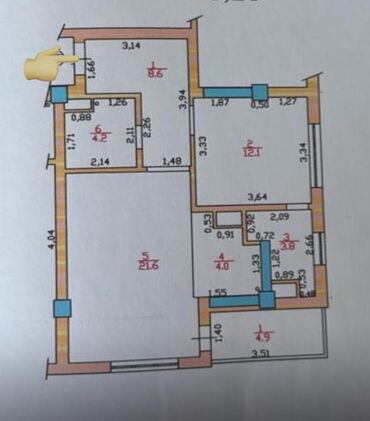 Продажа квартир: 2 комнаты, 59 м², Элитка, 4 этаж, Евроремонт — 11
