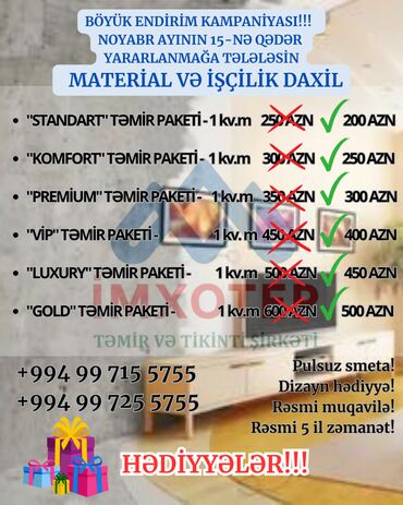 ремонт сноубордов: "i̇mxotep" mmc təmir ve tikinti şirkəti olaraq tam zəmanətli və yüksək