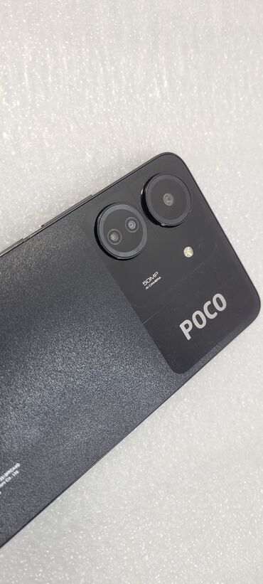 андройд телефон: Poco C65, Б/у, 128 ГБ, цвет - Черный, 2 SIM