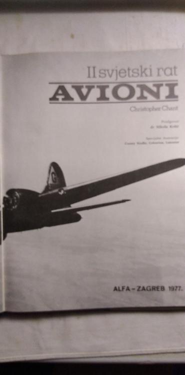 second hand: Knjiga:II svjetski rat-Avioni format 31x23 cm.152 str.1977.god — 2