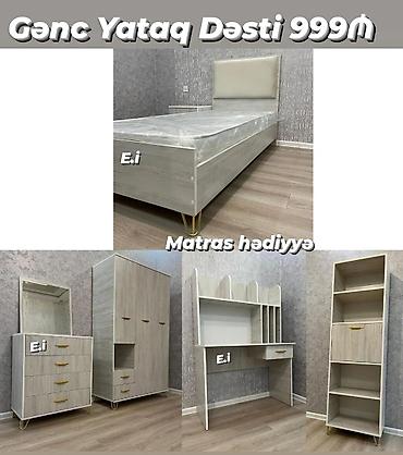 gence mebel: Gənc yataq dəsti Komplektin tərkibi: - Tək nəfərlik çarpayı, yumşaq — 1