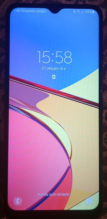 samsunq not 3: Samsung Galaxy A12, 32 GB, rəng - Mavi, Barmaq izi